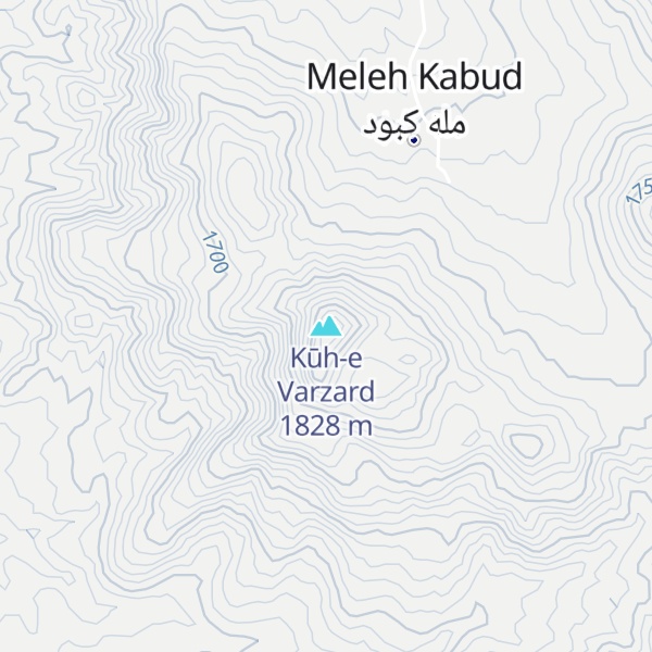 Map of Kūh-e Varzard