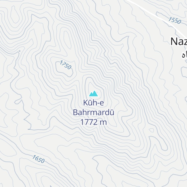 Map of Kūh-e Bahrmardū