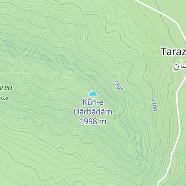 Map of Kūh-e Dārbādām