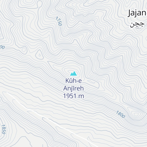 Map of Kūh-e Anjīreh