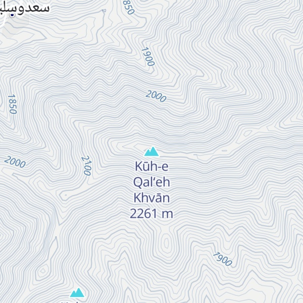 Map of Kūh-e Qal‘eh Khvān