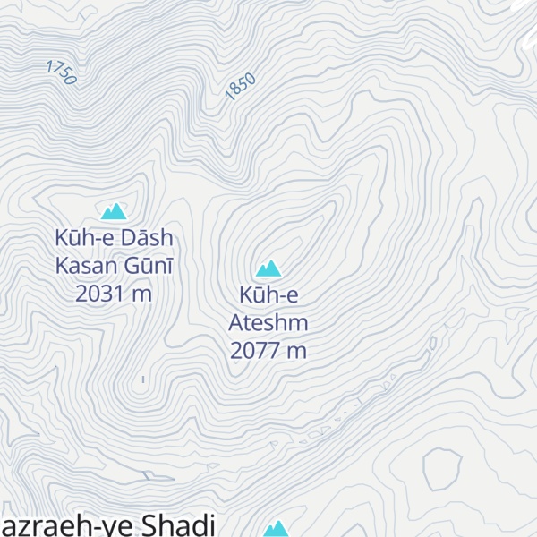 Map of Kūh-e Ateshm