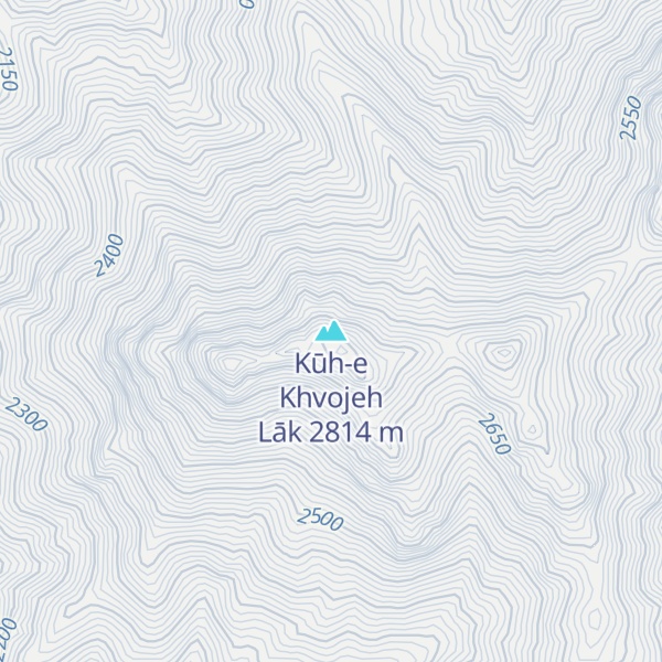 Map of Kūh-e Khvojeh Lāk