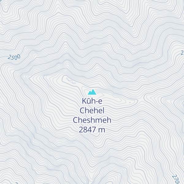 Map of Kūh-e Chehel Cheshmeh