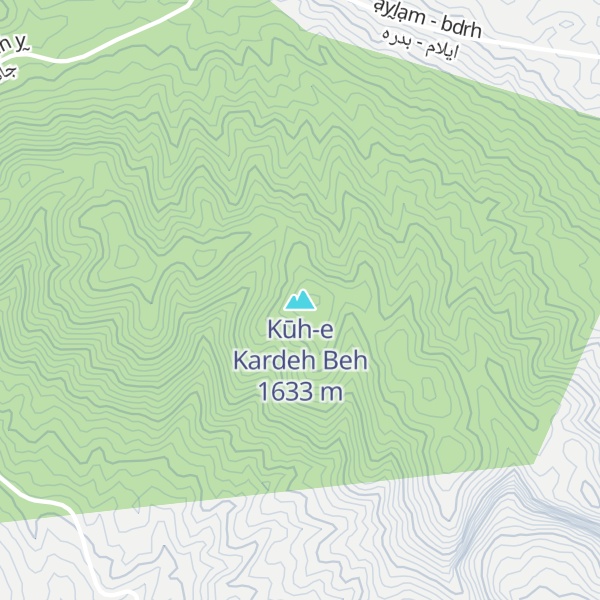 Map of Kūh-e Kardeh Beh
