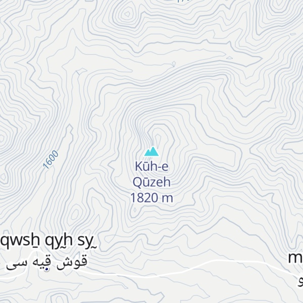 Map of Kūh-e Qūzeh