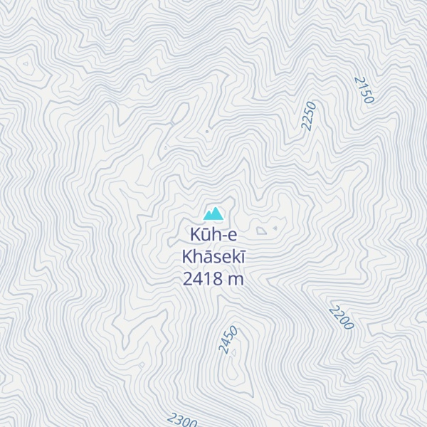 Map of Kūh-e Khāsekī
