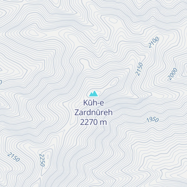 Map of Kūh-e Zardnūreh