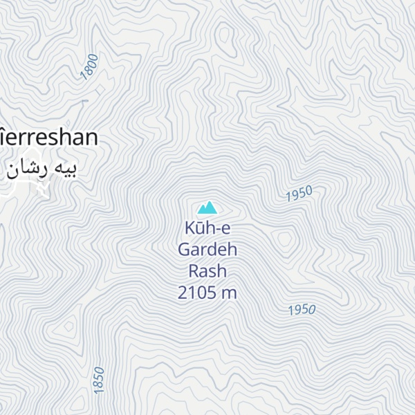 Map of Kūh-e Gardeh Rash