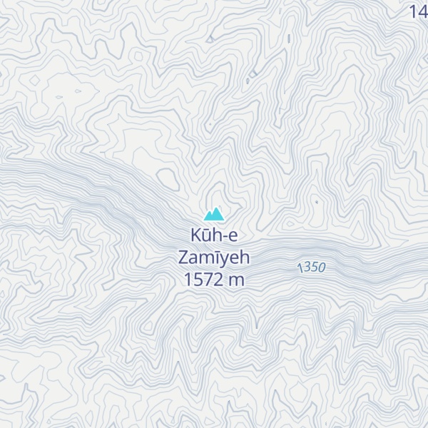 Map of Kūh-e Zamīyeh
