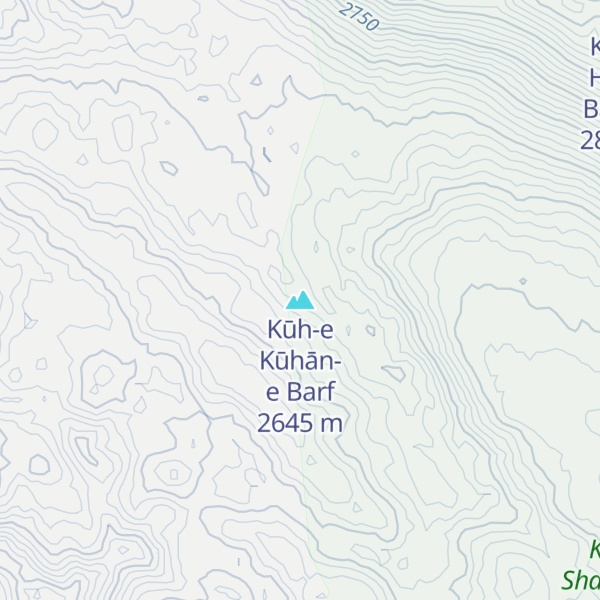 Map of Kūh-e Kūhān-e Barf