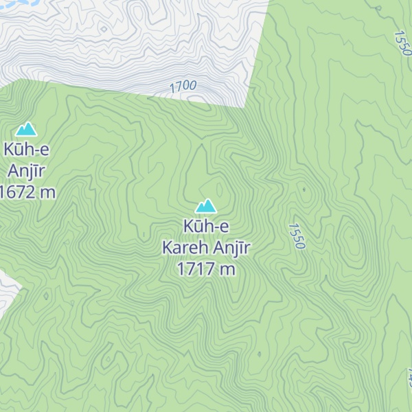 Map of Kūh-e Kareh Anjīr