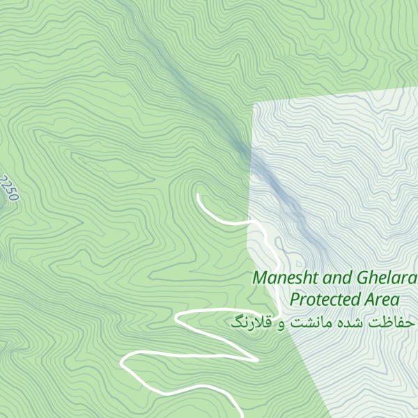 Map of Kūh-e Gachān