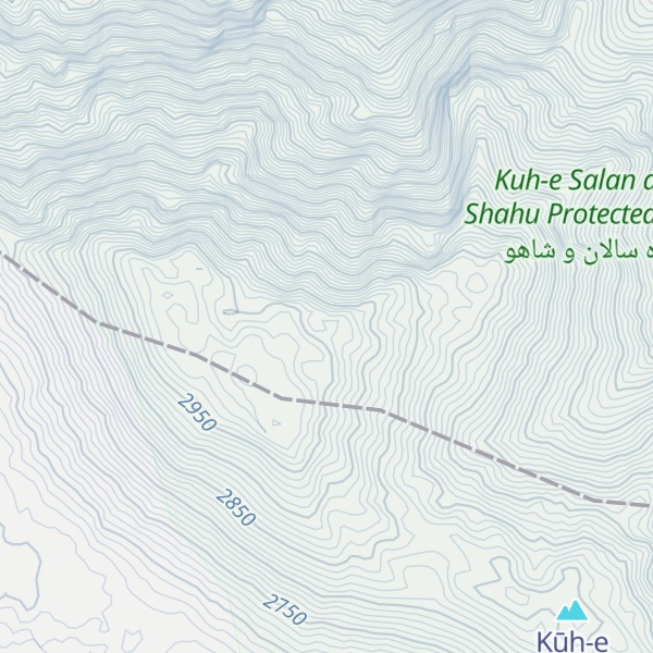 Map of Kūh-e Shāhkūh