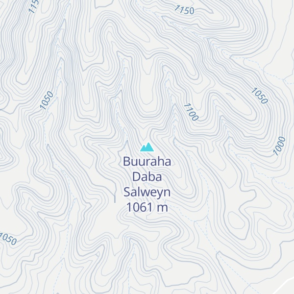 Map of Buuraha Daba Salweyn