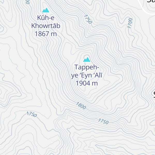 Map of Kūh-e Keykeneh