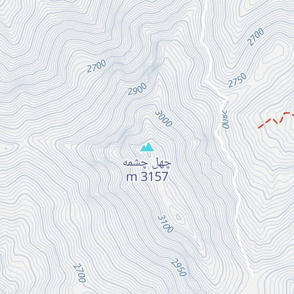 Map of چهل چشمه