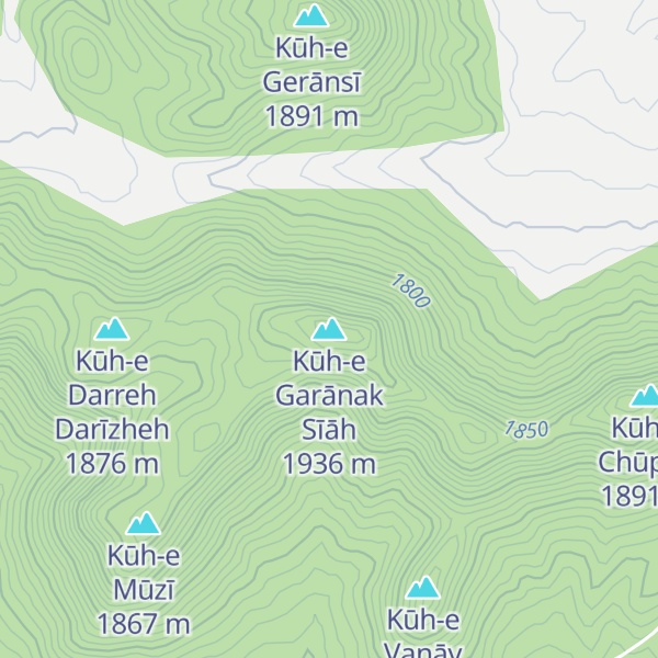 Map of Kūh-e Garānak Sīāh