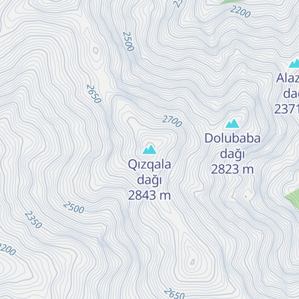 Map of Qızqala dağı