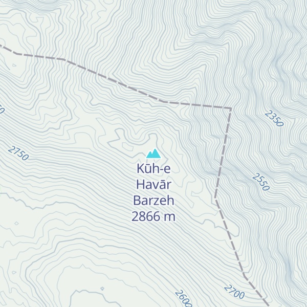 Map of Kūh-e Havār Barzeh