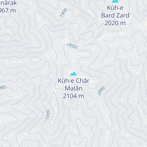 Map of Kūh-e Chār Malān