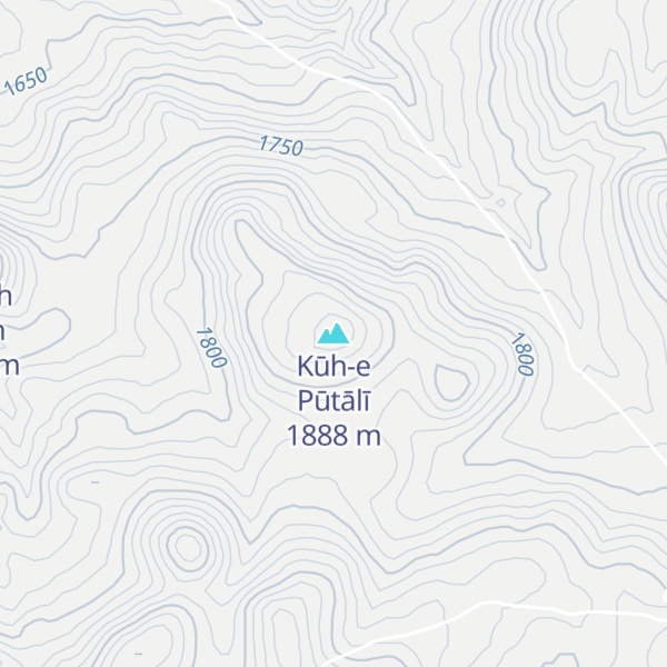 Map of Kūh-e Pūtālī