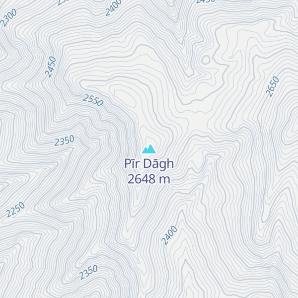 Map of Pīr Dāgh
