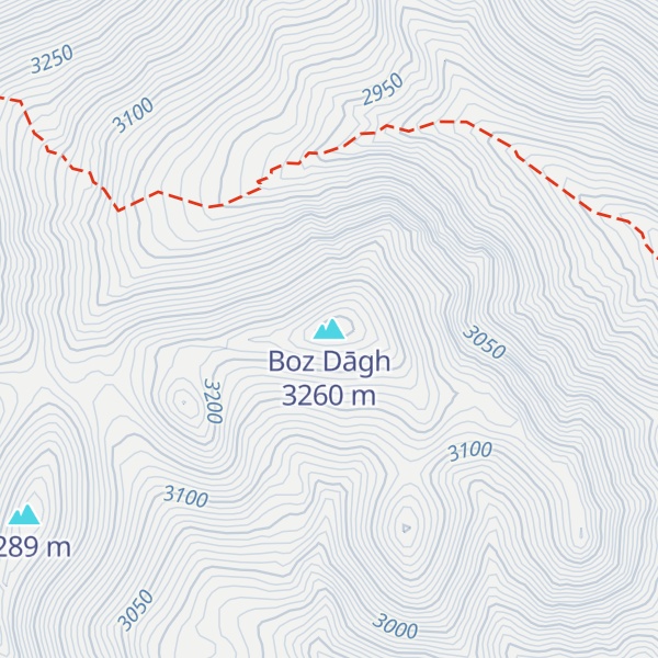 Map of Boz Dāgh