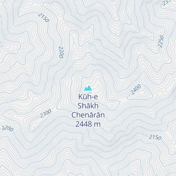 Map of Kūh-e Shākh Chenārān