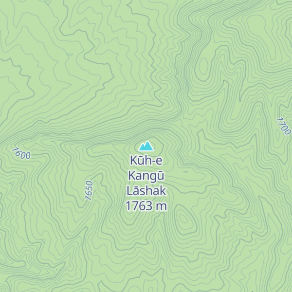 Map of Kūh-e Kangū Lāshak