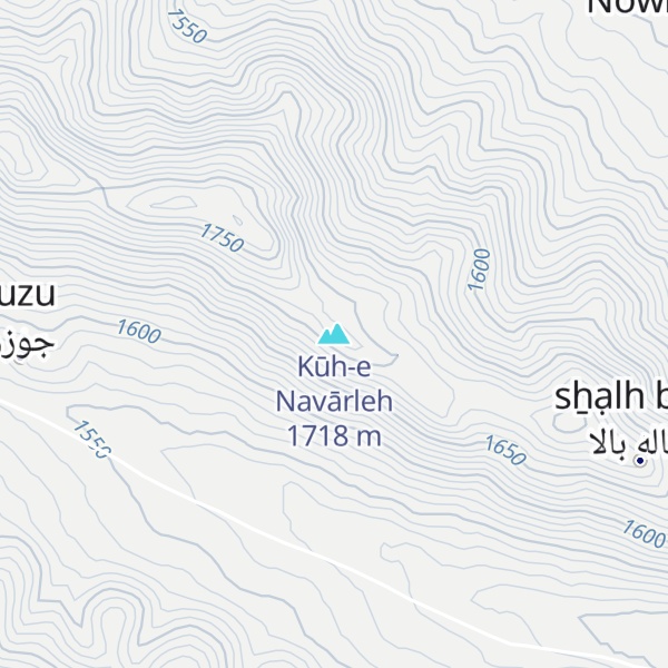 Map of Kūh-e Navārleh