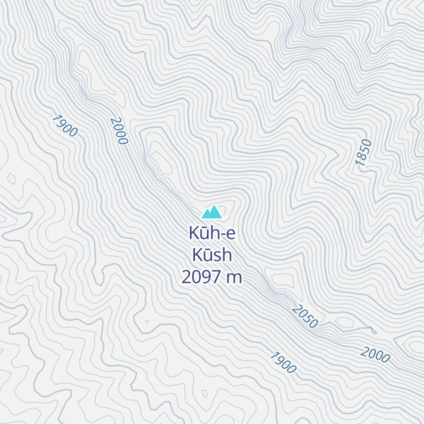 Map of Kūh-e Kūsh