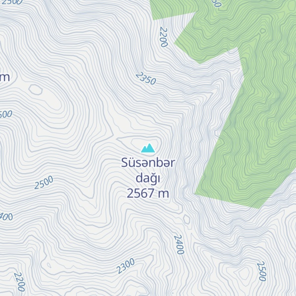 Map of Süsənbər dağı
