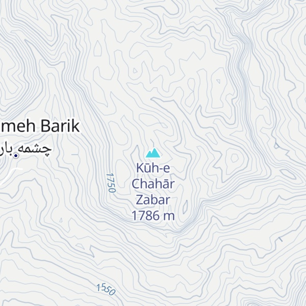 Map of Kūh-e Chahār Zabar