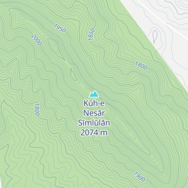 Map of Kūh-e Nesār Sīmlūlān
