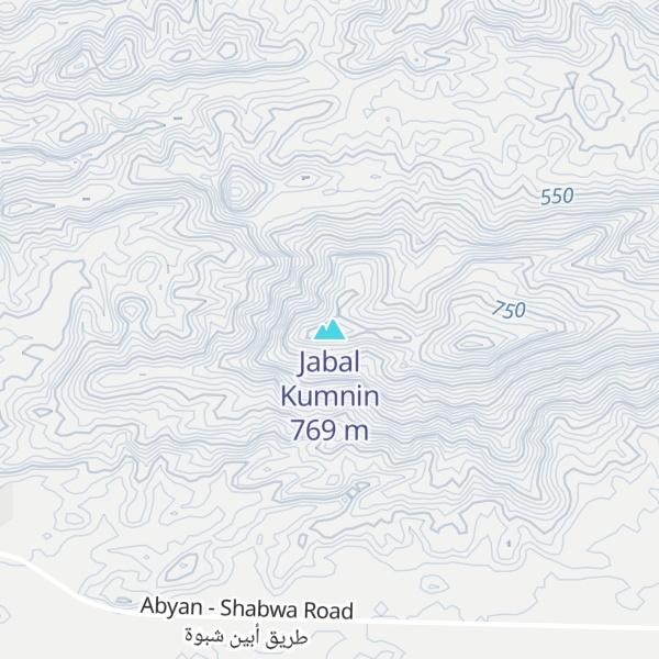 Map of Jabal Kumnin