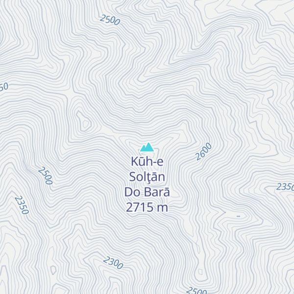 Map of Kūh-e Solţān Do Barā