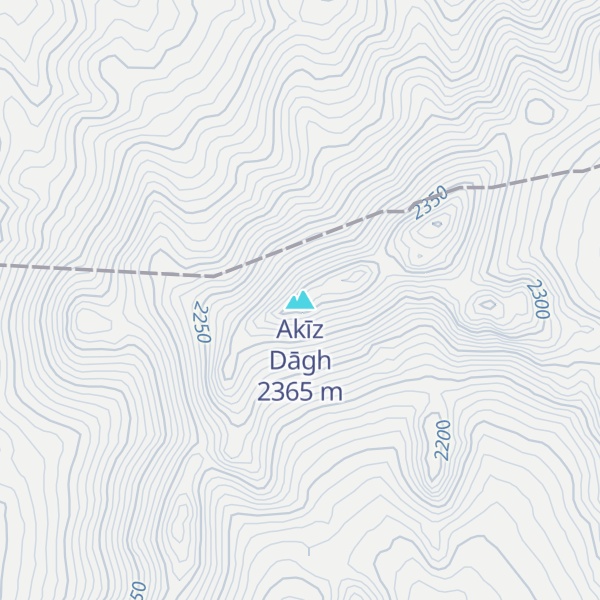 Map of Akīz Dāgh