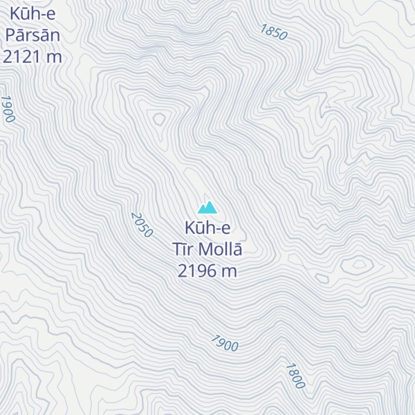 Map of Kūh-e Tīr Mollā