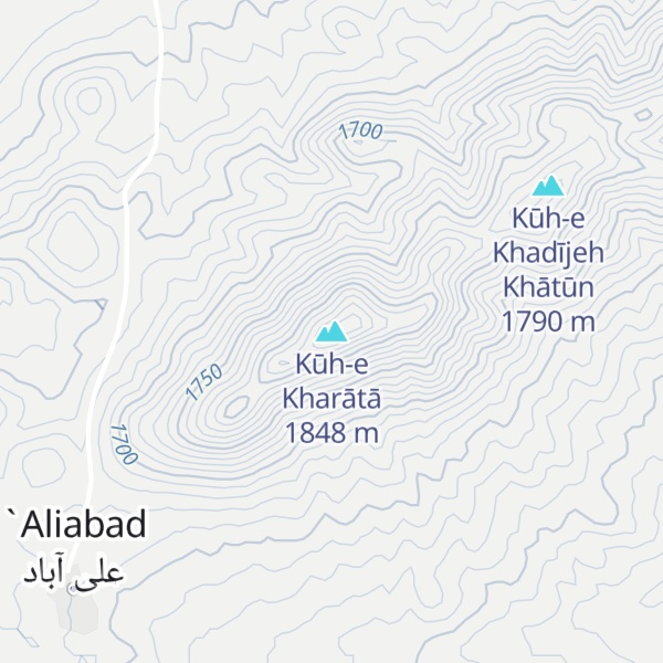 Map of Kūh-e Kharātā