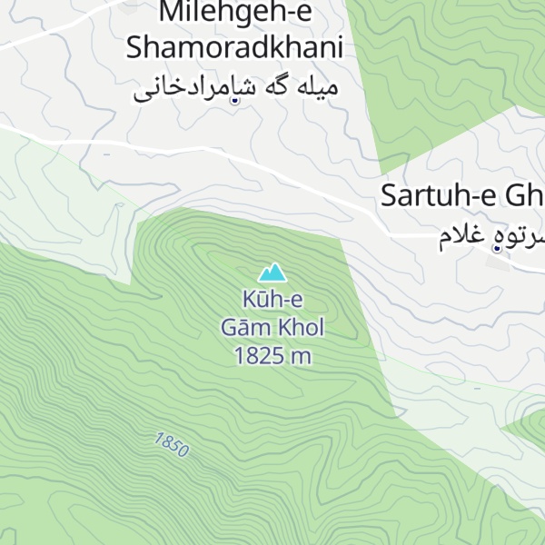 Map of Kūh-e Gām Khol