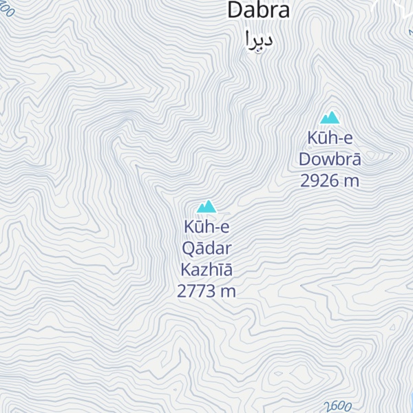 Map of Kūh-e Qādar Kazhīā