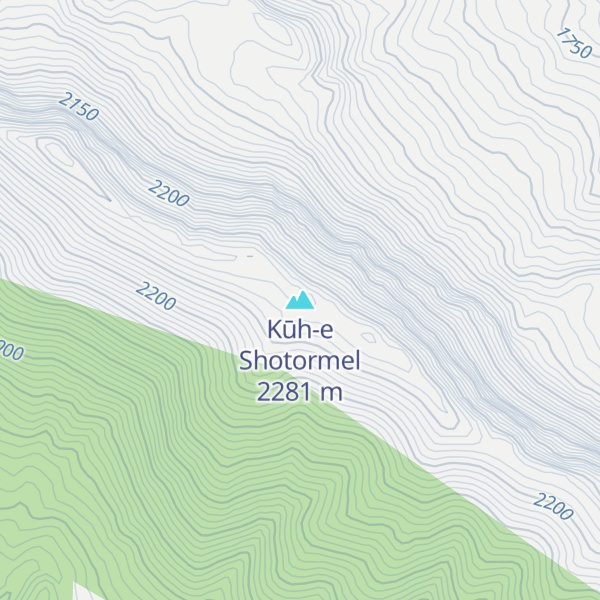 Map of Kūh-e Shotormel