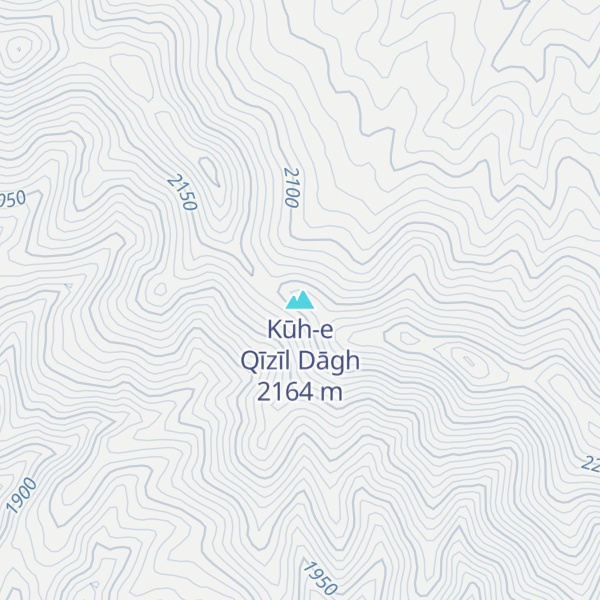 Map of Kūh-e Qīzīl Dāgh