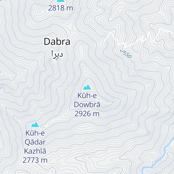 Map of Kūh-e Dowbrā