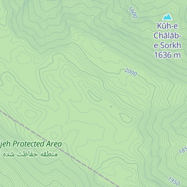 Map of Kūh-e Kaleh Jaman