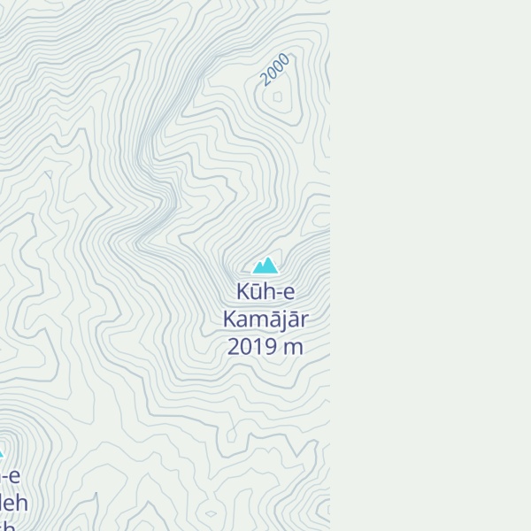 Map of Kūh-e Kamājār