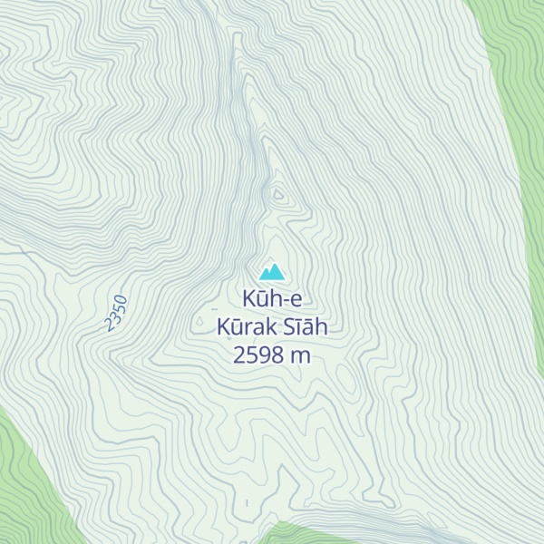 Map of Kūh-e Kūrak Sīāh