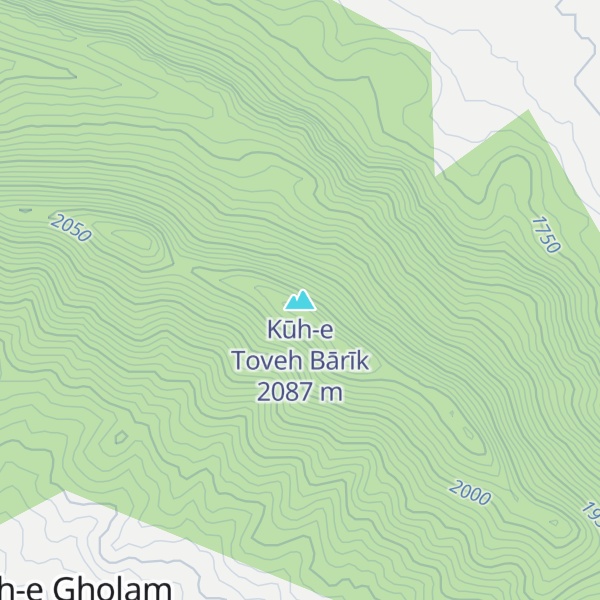 Map of Kūh-e Toveh Bārīk