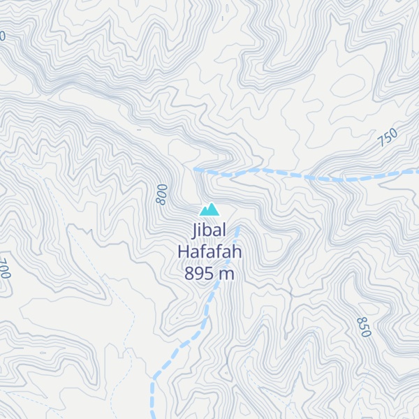 Map of Jibal Hafafah